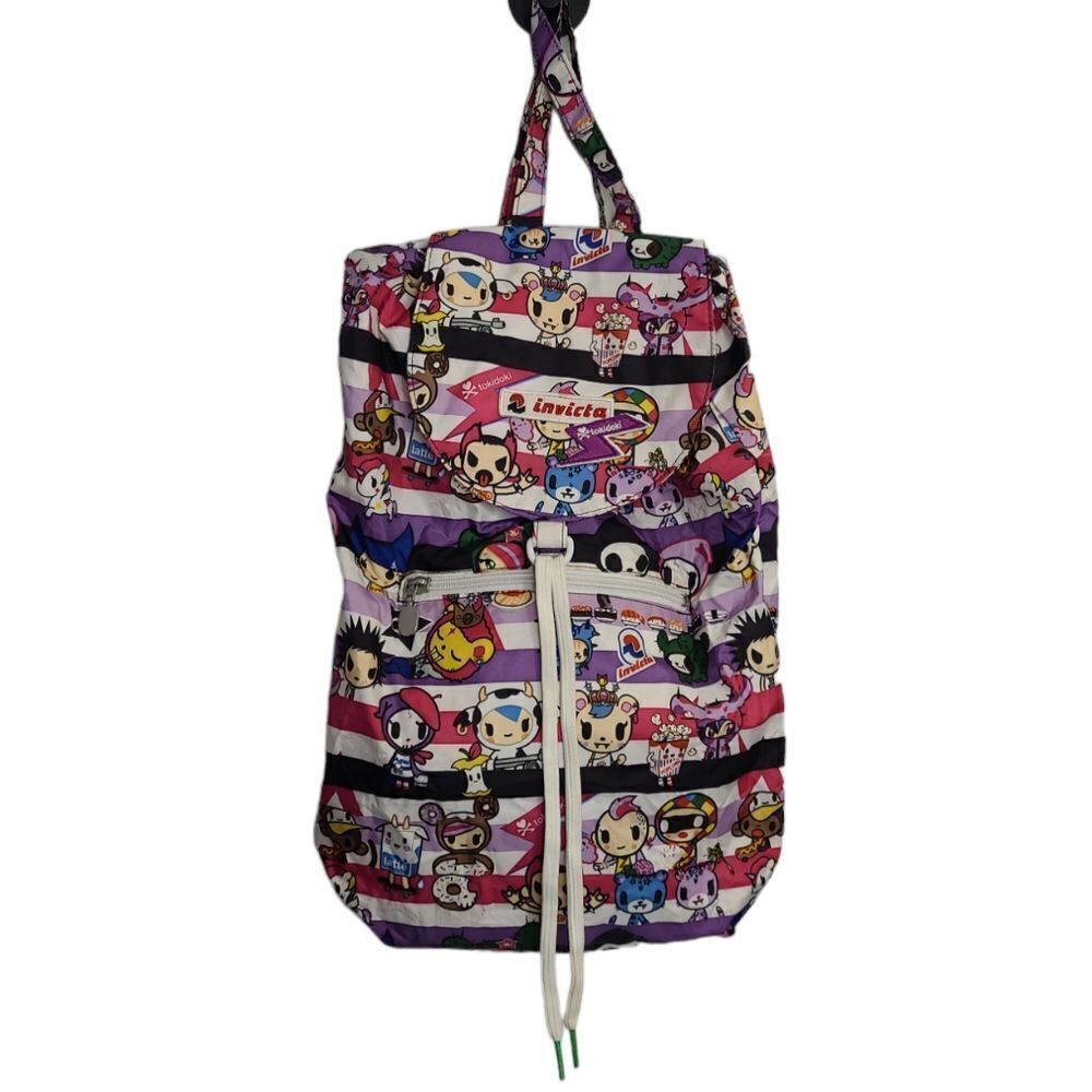 INVICTA x TOKIDOKI manga kawaii super rare minisac drawstring backpack bag
